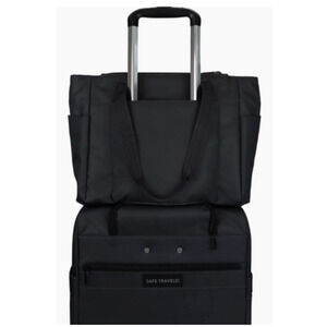 Hedgren Executive Laptop Tote Bag Luggage Handle Sleeve Pocket Black